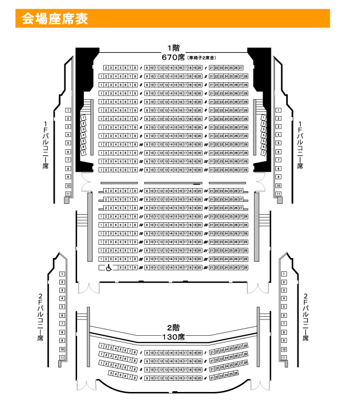 会場座席表